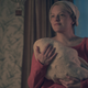 June/Offred (Elisabeth Moss) in the season two finale of Hulu’s The Handmaid’s Tale.